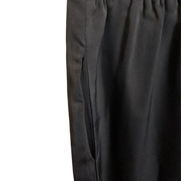 Pretty Garden 2pc Set Size M Crop Satin Soft Top Black Wide Leg Pants High Waist - Picture 12 of 15